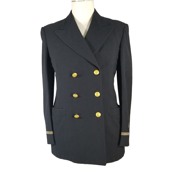 U.S Navy Jacket Mens Small Blue Uniform Double Breasted Wool Vintage Dress Blues U.S Navy Jacket Mens Small Blue Uniform Double Breasted Wool Vintage Dress Blues